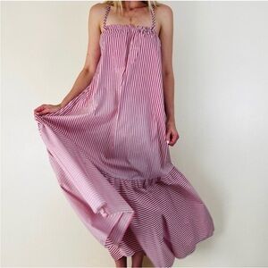 Zara poplin striped dress